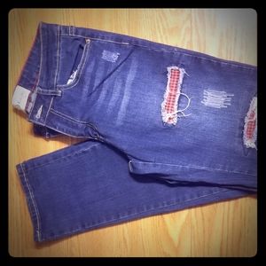 L&B Buffalo Plaid Jeans - Sz 10